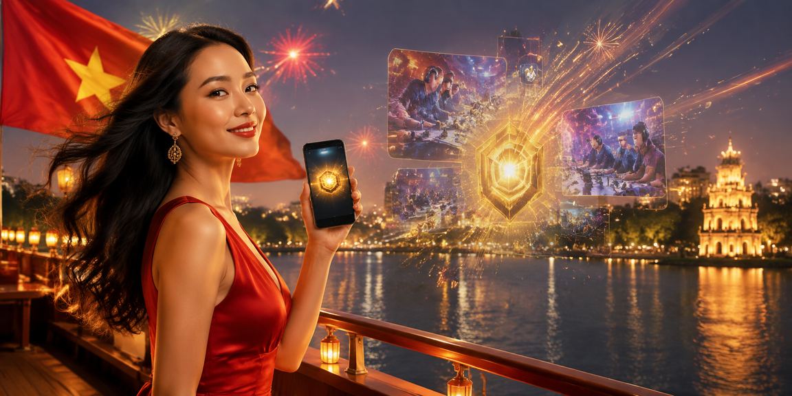 Người chơi trải nghiệm cá cược thể thao tại lễ hội esports Hà Nội