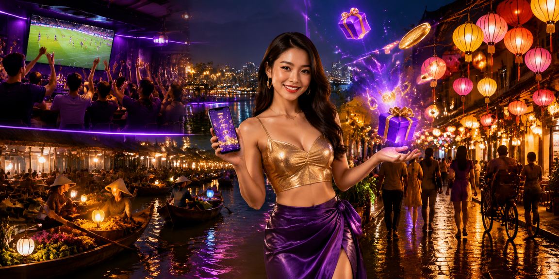 Người dùng tại chợ đêm Hà Nội tra cứu nghiên cứu điển hình trên điện thoại