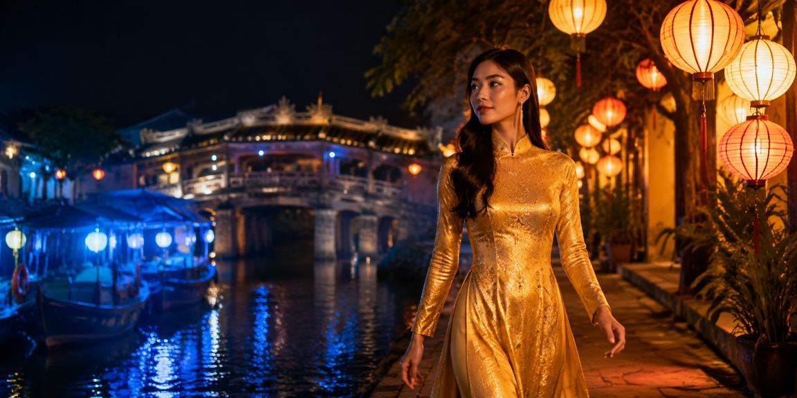 Người chơi trải nghiệm cá cược casino tại Hội An với trang phục áo dài truyền thống